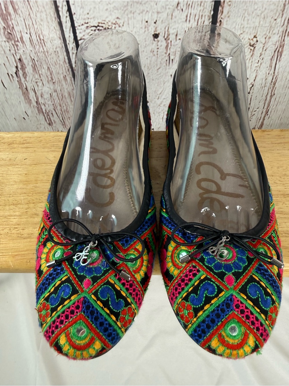 Sam Edelman Felicia Bazaar Floral Embroidered Majori Shisha Ballet Flats SZ 9.5 - Picture 5 of 15